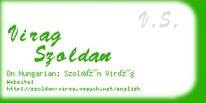 virag szoldan business card